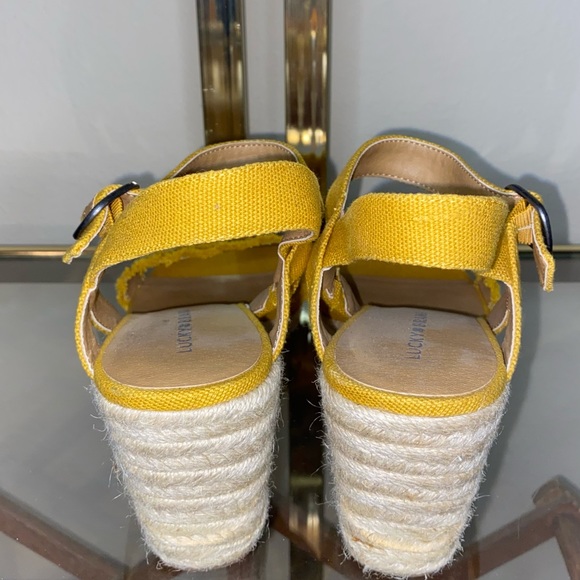 🍀Lucky Brand Mindra wedge espadrille . Size 10W - Picture 5 of 8